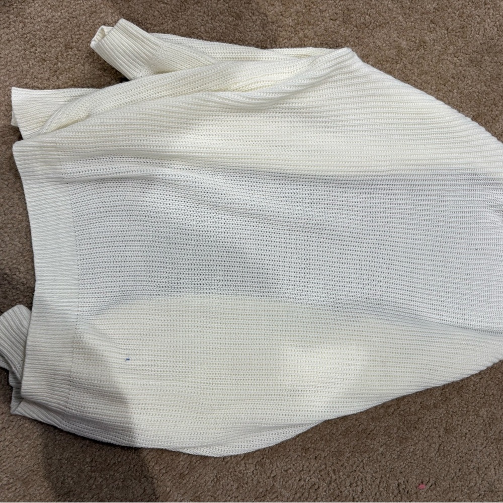 SHEIN Cream Knit Sweater